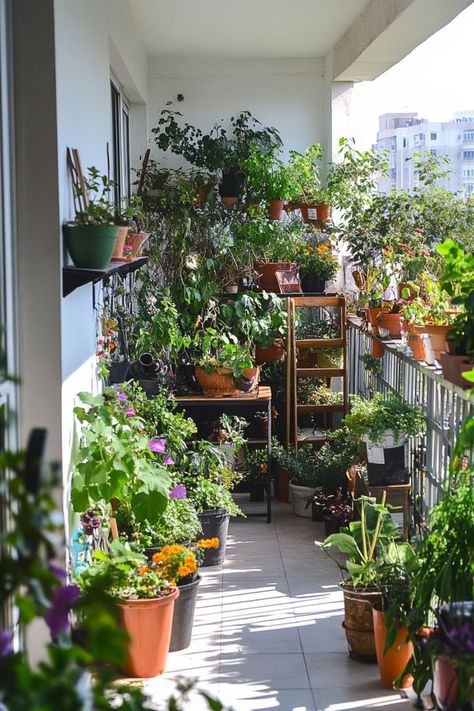 Maximize your outdoor space by turning your balcony into a mini garden. Use vertical planters, window boxes, and pots to grow herbs, flowers, and succulents. It’s a perfect setup for small space gardening while adding color and vibrancy to your balcony. 🌼🌿 Mini Balcony, Balcony Planter Boxes, Flowers And Succulents, Balcony Planters, Grow Herbs, House Balcony Design, Vertical Planter, Home Balcony, Small Space Gardening