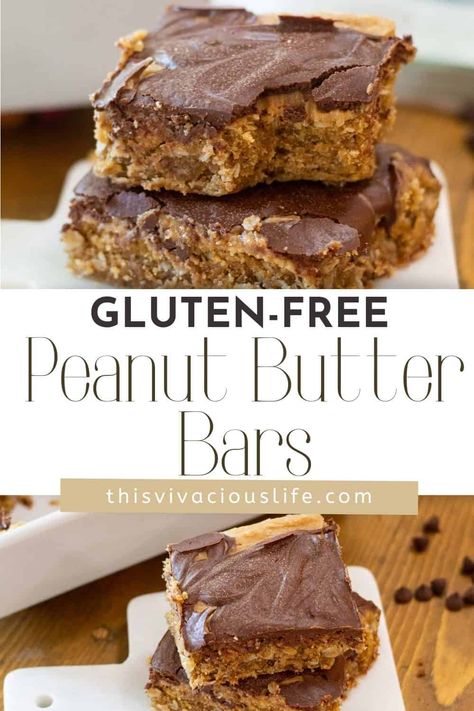 Gluten Free Chocolate Peanut Butter, Chocolate Peanut Butter Bars, Gluten Free Bars, Healthier Treats, Clean Dessert, Peanut Butter Chocolate Bars, Healthier Desserts, Gluten Free Peanut Butter, Butter Bars