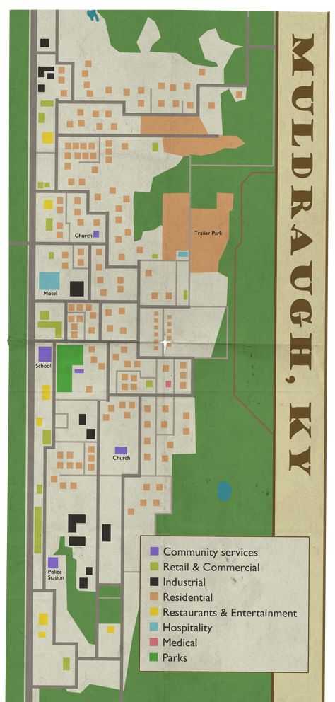 Project Zomboid, Church Service, Police Station, Trailer Park, Community Service, Floor Plans, Map