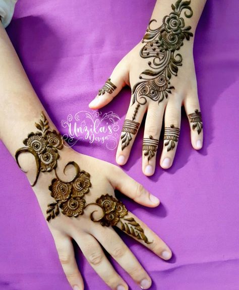 50+ Latest Henna Mendhi Designs - Zahrah Rose Baby Mahdi Design, Baby Henna Designs Simple, Baby Mendhi Designs Easy, Mehindhi Design Simple Modern Easy, Baby Mehndi Designs Easy, Mahdi Design Simple Easy, Easy Arabic Mehndi Designs Simple For Beginners Front Hand, Mehndi Designs For Kids Front Hand, Floral Henna Designs Easy