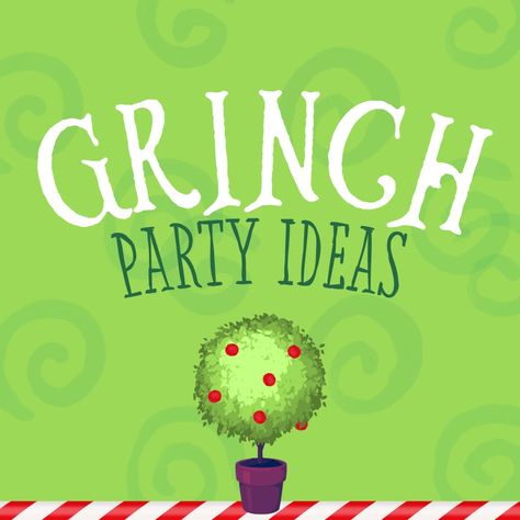 Whoville Centerpiece Grinch Christmas Table Centerpieces, Grinch Christmas Box Ideas, Grinch Theme Party Ideas, Grinch Christmas Centerpiece, School Christmas Party Themes, Grinch Party Printables Free, Grinch Decorating Ideas Diy, Grinch Bday Party Ideas, Class Party Games Christmas