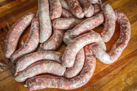 Venison and Pork Sweet Italian Sausage Links Recipe | Realtree Camo Breakfast Italian, Deer Sausage, Venison Sausage Recipes, Deer Processing, Brats Recipes, Venison Sausage, Making Sausage, Sausage Making Recipes, Elk Recipes