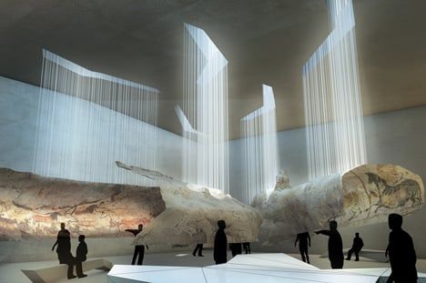 Lascaux IV Cave Painting Centre by Snohetta, Duncan Lewis and Casson Mann Lascaux Cave Paintings, Kolumba Museum, Cave Painting, Museum Interior, Museum Exhibition Design, مركز ثقافي, Architectural Competition, Museum Displays, Architecture Magazines