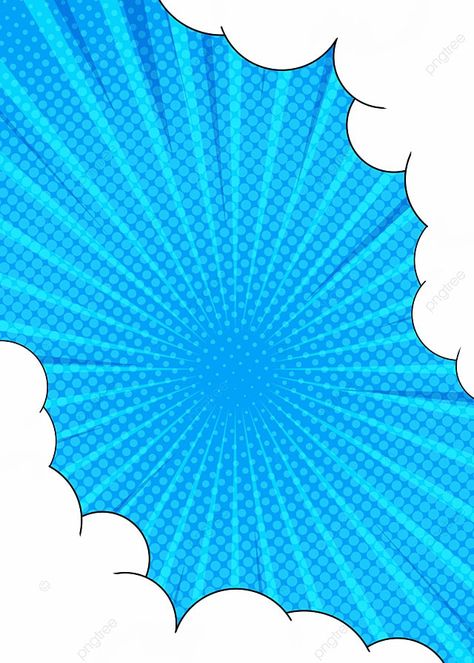 Comic Cloud With Blue Pop Background Pop Background, Comic Cloud, Bubble Illustration, Cartoon Bubbles, Angel Wings Drawing, Pop Art Background, Dotted Drawings, Banner Shapes, Church Media Design