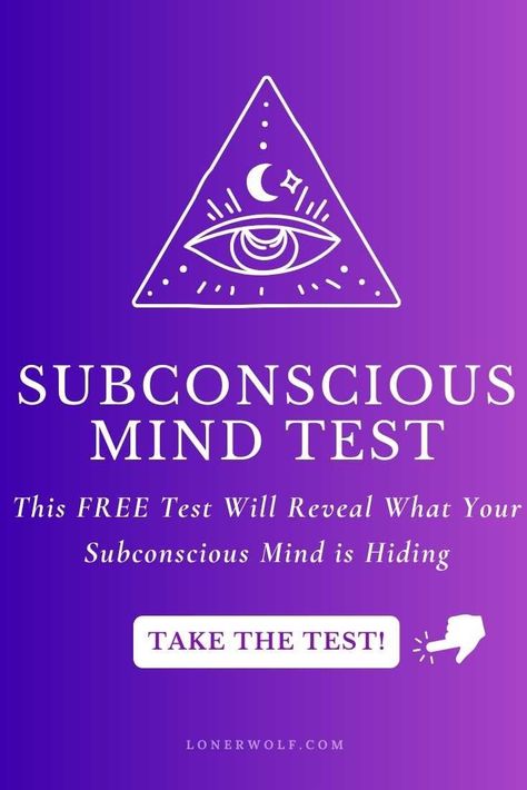 Your subconscious mind is powerful and can be compared to an inner basement in which all of the material not currently inhabiting your conscious awareness is stored. What is lurking within your subconscious? Find out in this free subconscious mind test ... #subconsciousmind #subconsciousmindtest Rewire Subconscious Mind, Mind Test, Shadow Quotes, Spiritual Awakening Higher Consciousness, Subconscious Mind Power, Soul Work, Personality Tests, Energy Therapy, The Subconscious Mind