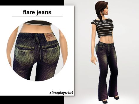 Sims 4 Cc Clothes Flare Jeans, Sims 4 Cc Female Low Rise Jeans, Bootcut Jeans Sims 4 Cc, Ts4 Low Rise Jeans, The Sims Resource Clothing Y2k, Sims 4 Flare Jeans Cc, Bell Bottom Jeans Sims 4 Cc, Sims 4 Cc Low Rise Flare Jeans, Low Waisted Jeans Sims 4 Cc