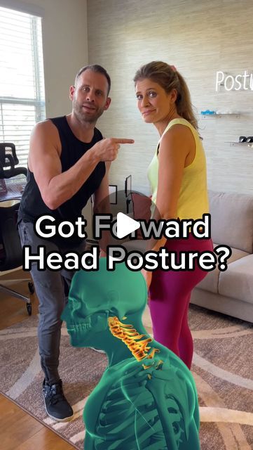 Michael Boshnack on Instagram: "For every inch of Forward Head Posture, it can increase the weight of the head on the spine by an additional 10 pounds!  HOW HEAVY IS YOUR HEAD?  Get more gentle exercises with full-length beginner friendly home workout routines download the Posture Guy Mike app!  Tap the link in my profile bio @postureguymike to start a free trial today!  #postureexercises #posturematters #forwardheadposture #badposture #betterposture #neck #neckpain #exercisetips #mobility #flexibility #selfcaretips #healthandbeauty #wellness" Head Forward Posture, Posture Guy Mike, Poor Posture Exercises, Stretches For Posture, Improve Posture Exercises, Exercise Posture, Neck Exercise, Mobility Flexibility, Better Posture Exercises