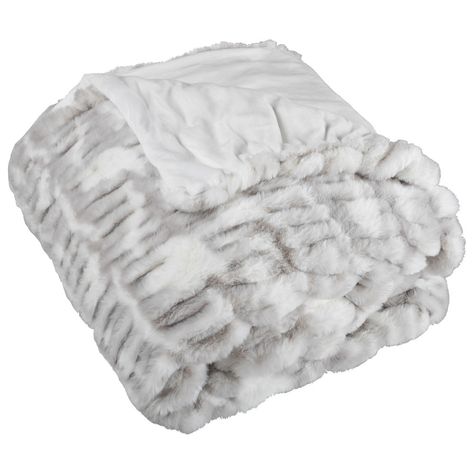 Create an inviting look in any room or reading nook with this Ruched Throw Blanket by Lavish Home. Featuring an elegant design in neutral tones, this throw blanket lets you change up the look of your sofa, bed, or chair and makes a great gift for weddings, showers, holidays, and housewarmings. Construction with a plush Jacquard faux fur helps this queen blanket lend texture to your bedroom décor aesthetic while providing all-season warmth for year-round use. Unisex Bedroom, White Faux Fur Throw, Queen Blanket, Faux Fur Throw Blanket, Fluffy Blankets, Room Setting, Faux Fur Blanket, Fur Throw Blanket, Gray Tones