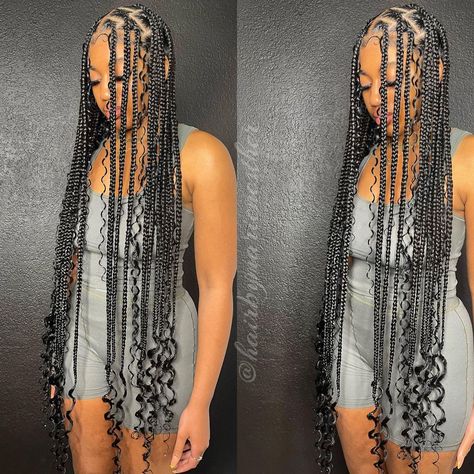 Goddess Knotless Braids, Knotless Braids Styles, Goddess Knotless, Hairstyles For Ladies, Feed In Braids Hairstyles, Single Braids, Braids Styles, Cute Braided Hairstyles, Box Braids Hairstyles For Black Women