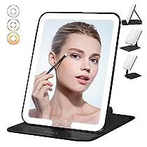 Tabletop Mirror, Compact Vanity, Travel Vanity, Travel Makeup Mirror, Portable Mirror, Mirror With Led Lights, Travel Mirror, Unique Mirrors, Magnifying Mirror