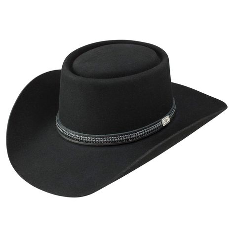 PRICES MAY VARY. Felt,Wool,Leather Stetson Cowboy Hats, Black Cowboy Hat, Felt Cowboy Hats, Stetson Hat, Black Cowboy, Western Cowboy Hats, Western Hats, Leather Hats, John Wayne