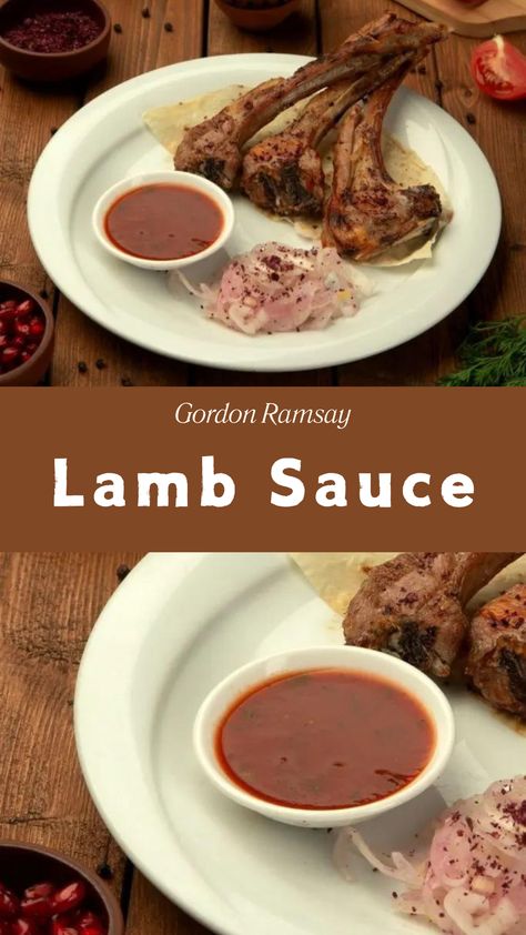 Gordon Ramsay Lamb Sauce Rack Of Lamb Sauce Recipes, Red Wine Sauce For Lamb, Sauce For Leg Of Lamb, Rack Of Lamb Sauce, Leg Of Lamb Sauce Recipes, Lamb Chop Sauce, Sauce For Lamb Chops, Lamb Sauce Recipes, Boneless Lamb Roast