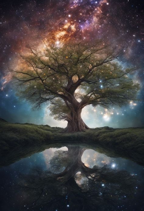 Celestial Arboreal Majesty Check more: https://paintlyx.com/celestial-arboreal-majesty/ Wellness Photography, Mood Board, Lion, Mural, Photography, Quick Saves