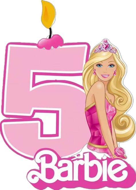 Barbie Cake Topper Printable, Barbie Doll Cake Topper Printable, Happy Birthday Barbie Cake Topper Printable, Happy Birthday Barbie Image, Barbie 3d Cake Topper, Barbie Pasta, Ariel Bebe, Barbie Images, Sarah Kay