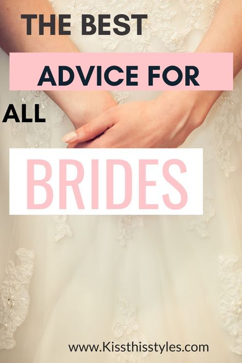 The Best Advice For All Brides. Discover Tips& Tricks for your wedding day! Bride Tips And Tricks, Wedding Tips For Bride, Funny Advice For The Bride, Advise For The Bride, Friend Advice, Bridal Advice, Tips For Brides, Advice For The Bride, Funny Advice