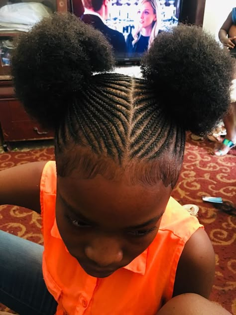 Hairstyles For Back To School Black Kids, Braided Puff Natural Hair Cornrows, Back To School Hairstyles Cornrow, Cornrow Hairstyles For School Natural Hair, Kids Cornrow Hairstyles Natural Hair For School, Hairstyles For School Natural, Back To School Hairstyles Black Kids, Hairstyles For School Natural Hair, Cornrow Updo On Natural Hair