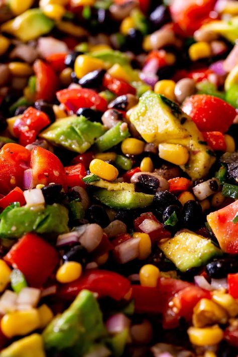 Mexican Caviar (cowboy salad) Mexican Caviar, Caviar Salad, Caviar Cowboy, Cowboy Salad, Caviar Recipes, Cowboy Caviar, Hispanic Food, Low Cholesterol, Fresh Veggies