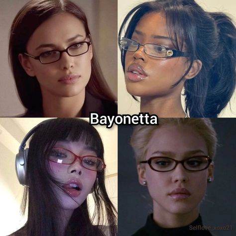 Which one do you choose?? #bayonettaglasses #bayonetta #ovalglasses #roundglasses #squareglasses #cateyesglasses #cleanglass #oversizedglasses #browlineglasses #sunglasses #heartshapedglasses #framelessglass #foryoupage #foryou Bayonetta Makeup, Browline Glasses, Heart Shaped Glasses, Types Of Shapes, Oversized Glasses, Oval Glasses, Hairdos For Short Hair, Square Glasses, Fashion Inspiration Design