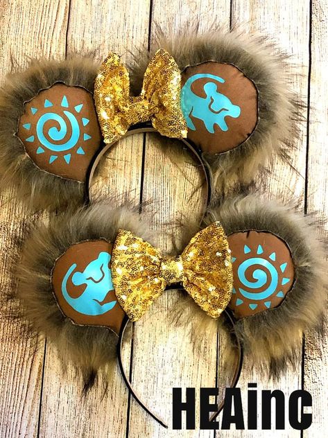 Disney Ears Diy, Lion King Ears, Animal Kingdom Ears, Disney Ears Hat, Disney Bands, Lion King Disney, Pets Clothes, Diy Disney Ears, Disneyland Ears