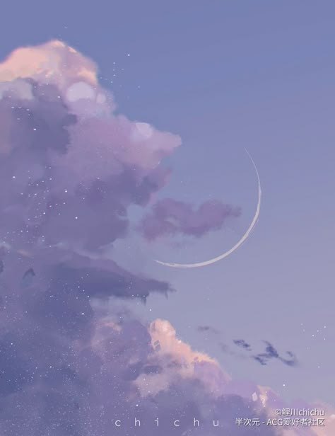 Horizontal Wallpaper, Art Clouds, Harmony Art, Swift Aesthetic, Drawing Scenery, Purple Painting, Sky Anime, Cute Wallpapers For Ipad, Pastel Clouds