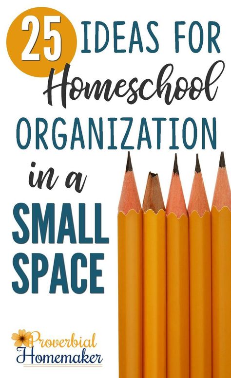 Trying to organize all those books and resources for your homeschool? Here are fantastic ideas for homeschool organization in a small space!  via @TaunaM Homeschool Room Organization, Homeschool Hacks, Homeschool Supplies, Homeschool Classroom, Virtual School, Homeschool Schedule, Homeschool Learning, Homeschool Life, Homeschool Printables