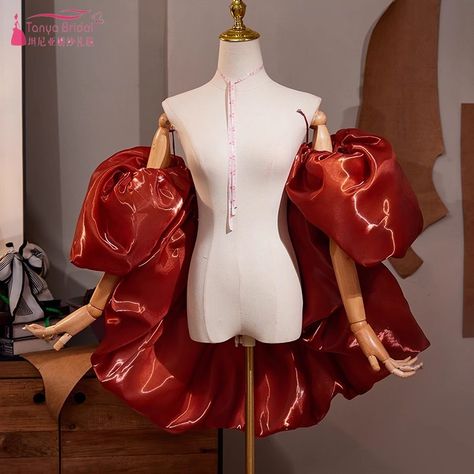 Burgundy Shine Organza Puffy Wrap Short Bridal DIY Cape 2025 New Style Shawl Bride Accessories - AliExpress 320 Formal Cape, Organza Cape, Diy Cape, Accessories Matching, Shawl Jacket, Jacket Cape, Sewing Projects Clothes, Dress Design Drawing, Wrap Shorts