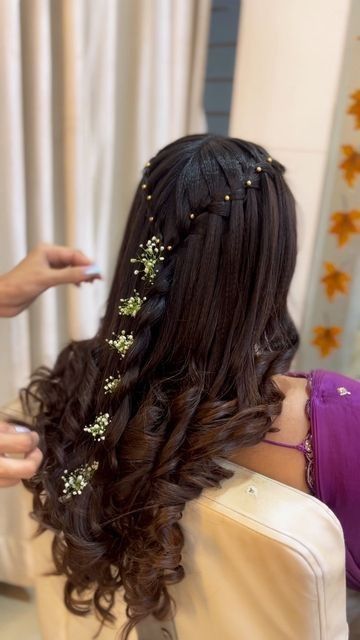 Feminine Hairstyle, Ethereal Realm, Party Hairstyles For Long Hair, Lady Locks, Reception Hairstyles, Timeless Hairstyles, Long Bridal Hair, Underneath Hair, Hair Style Vedio