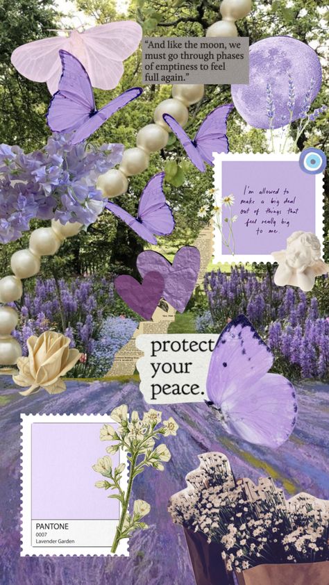 Lavender Vintage Wallpaper, Lavender Garden Aesthetic, Ipad Wallpaper Aesthetic Lavender, Lavender Aesthetic Wallpaper Collage, Cute Wallpaper Backgrounds Aesthetic Purple, Lavender Aesthetic Vintage, Purple Butterfly Wallpaper Aesthetic, Vintage Purple Aesthetic, Purple Collage Aesthetic