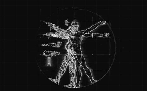 Tool Artwork, Vitruvian Man, Man Illustration, Arte Robot, Bioshock, Warhammer 40000, Arte Horror, Original Wallpaper, Anatomy Art