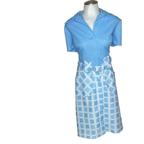 Vintage | Dresses | Vintage 6s Belted Mod Blue White Shirt Dress M | Poshmark Bright Floral Dress, Button Maxi Dress, Maxi Shift Dress, Blue And White Shirt, Floral Shirt Dress, Red Lace Dress, Hippie Dresses, Midi Short Sleeve Dress, Dresses Vintage