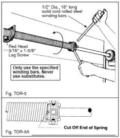 Installing and adjusting garage door torsion springs Woodshed Ideas, Canada Saskatchewan, Garage Door Spring Replacement, Single Garage Door, Garage Door Maintenance, Garage Projects, Overhead Garage Door, Garage Door Springs, Torsion Spring