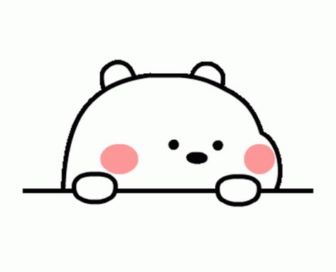 Bear Gif Png, Hi Sticker, Hi Gif, Stickers Bear, Aesthetic Highlight Covers Instagram Pink, Bear Gif, Minimal Drawings, Kawaii Things, Cute Puns