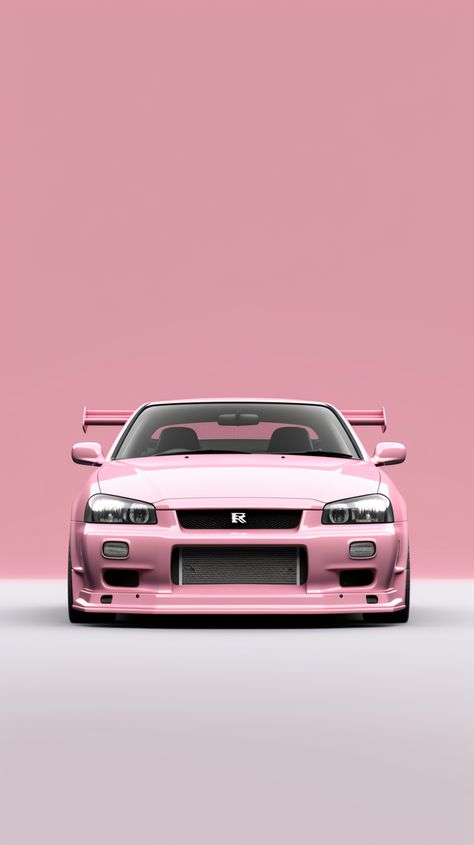 Pink Supra Wallpaper, Pink Car Wallpaper Iphone, Pink Gtr Wallpaper, Pink Car Poster, Pink Jdm Wallpaper, Pink Gtr, Mobil Pink, Pink Car Wallpaper, Simple Pink Wallpaper