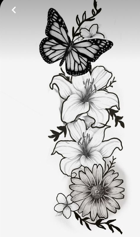 Shoulder And Upper Arm Tattoos For Women, Upper Arm Tattoo Ideas, Butterfly Sleeve Tattoo, Upper Thigh Tattoos, Meaning Tattoos, Biker Logo, Arm Sleeve Tattoos For Women, Stomach Tattoo, Floral Thigh Tattoos