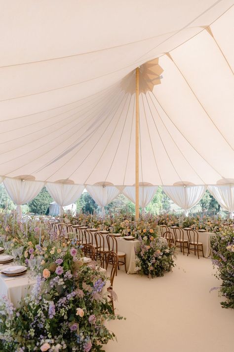 Beautiful Tent Wedding, Flower Tent Wedding, Luxury Marquee Wedding, Wedding In Marquee, Wedding Flowers Marquee, Colourful Marquee Wedding, Farm Venue Wedding, Garden Wedding Marquee, English Garden Wedding Reception