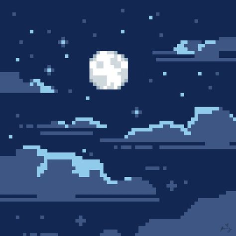 #pixel #art #pixerart #moon #cute #aesthetic #vex #blue #dark #light #idk Smartwatch Wallpaper, Profile Icon, Pixel Art Templates, Pfp Ideas, Alpha Patterns, Black Clover, Watch Faces, Pixel Art, Art Reference