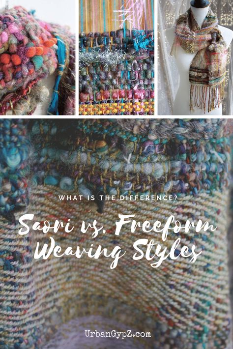 Sakiori Weaving Tutorial, Freeform Weaving, Sakiori Weaving, Sock Yarn Patterns, Weave Installation, Rigid Heddle Weaving Patterns, Art Yarn Weaving, Woven Image, Art Weaving