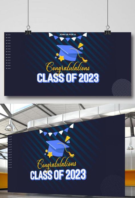 Class of 2023 graduation text for banner#pikbest#templates Graduation Banners 2023, Congratulations Banner Design, Banner Graduation Design, Spanduk Wisuda, Backdrop Wisuda, Graduation Banner Ideas, Graduation Banner Design, Farewell Banner, Banner Photobooth