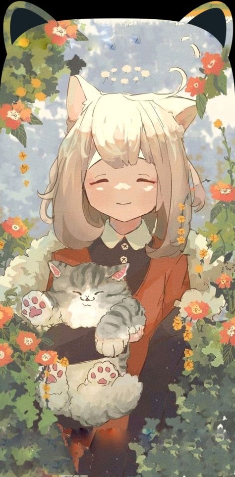 おいも Twitter wallpaper with cat ears wallpapers with ears cat girl wallpaper Haiwan Peliharaan, Tapeta Pro Iphone, Fete Anime, 영감을 주는 캐릭터, Anime Kawaii, Art Graphique, An Anime, 그림 그리기, 만화 그림