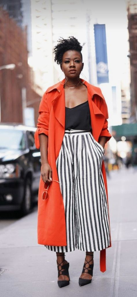 Orange Coat, Orange Outfit, Orange Jacket, Jacket Outfit, Outfit Fall, Womens Fashion For Work, Colourful Outfits, Looks Style, Mode Inspiration