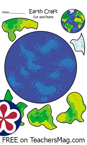 This simple Earth craft template is ideal for exploring topics such as the Earth, Solar System, or the letter E sound. It provides a visual representation of the basic land formations on our planet. 😍We're inviting all to share their activity ideas on our site TeachersMag.com. Simply add a post with 2 photos and a description of the activity. After publishing the post, you will have access to downloadable free worksheets and printables for use in your classroom (preschool, kindergarten, PreK). Earth Printable For Kids, E Is For Earth, Earth Solar System, Land Formations, Classroom Preschool, Earth Craft, Different Planets, Free Preschool Printables, Free Preschool Worksheets