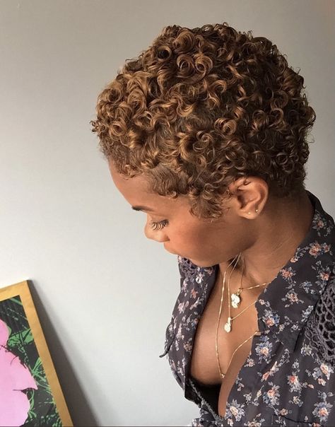 Big Chop Hairstyles, Twa Hairstyles, Natural Hair Short Cuts, Dyed Natural Hair, Big Chop, Natural Hair Inspiration, Short Natural Hair Styles, Short Curly Hair, Hair Dos