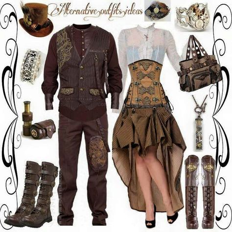 Fantasy Outfits, Steampunk Dress, Steampunk Clothing, Through The Looking Glass, Medieval Fantasy, Fantasy Clothing, Steampunk Fashion, Fancy Dress, Perfect Outfit