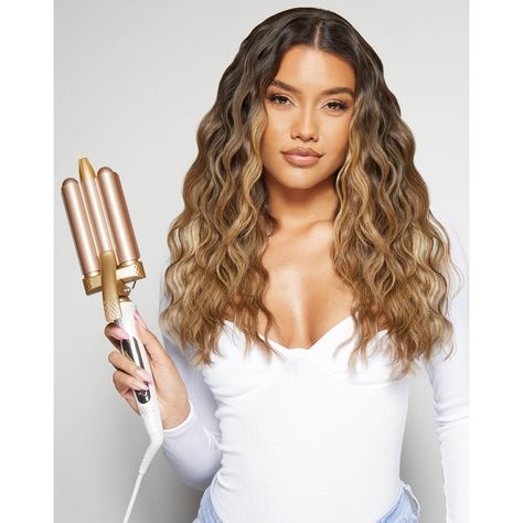 Waver Hair Styles, Mermaid Hair Waves, Hair Iron Curls, Mermaid Waves, Hair Waver, Beach Wave Hair, Beauty Works, Maquillaje Natural, Mermaid Hair