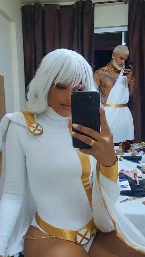 Storm Xmen Diy Costume, Storm Xmen Cosplay, Storm Halloween Costume Xmen, Storm Xmen Costume, Storm X Men Costume, Xmen Costume, Storm Halloween Costume, Baddie Wardrobe, X Men Icons