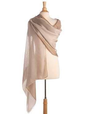 ivory and taupe silk chiffon scarf shawl Black Chiffon Maxi Dress, Madrid Outfits, Sheer Shawl, Shawl Outfit, Award Show Dresses, Scarf Designs, Evening Scarf, Pink Clothes, Evening Wraps