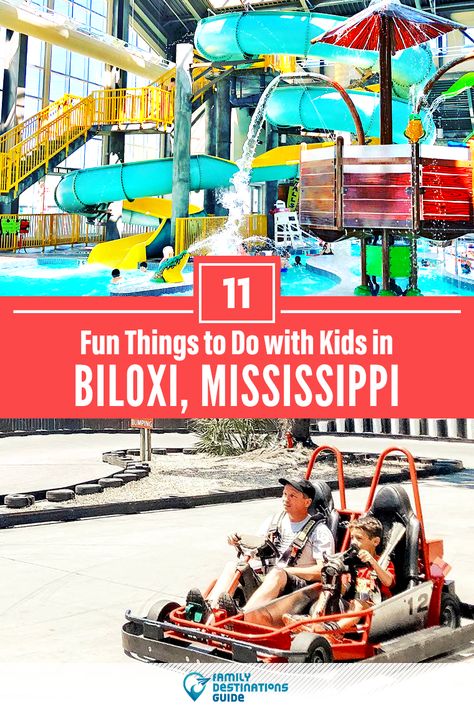 Dreaming about a family vacation to Biloxi, Mississippi and looking for things to do? We’re FamilyDestinationsGuide, and we’re here to help: Discover the most fun things to do in Biloxi with kids - so you get memories that last a lifetime! #biloxi #biloxithingstodo #biloxiwithkids #biloxiactivities Mississippi Family Vacations, Fun Things To Do In Mississippi, Gulfport Mississippi Things To Do In, Things To Do In Gulfport Mississippi, Biloxi Mississippi Things To Do, Mississippi Beaches, Things To Do In Mississippi, Mississippi Biloxi, Mississippi Vacation