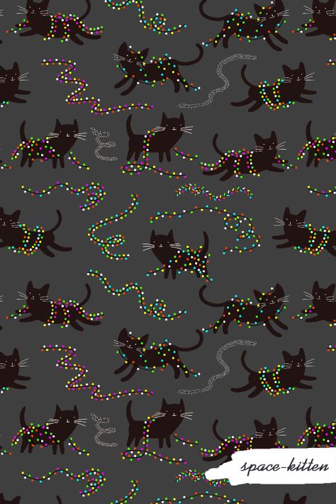 Xmas Cat Wallpaper, Soft Christmas Background, Alternative Christmas Wallpaper, Cat Christmas Wallpaper Iphone, Christmas Black Cat Wallpaper, Christmas Kitty Wallpaper, Christmas Screen Wallpaper, Christmas Cat Background, Spooky Christmas Background