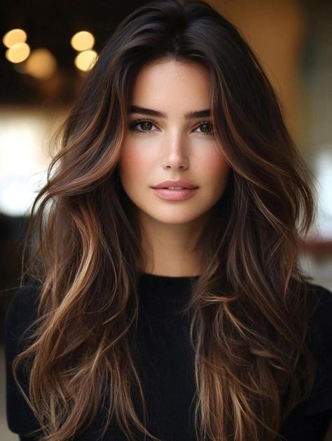 Fall Hair Color for Brunettes: Rich, Warm Shades to Transform Your Look Burnett Fall Hair Color, Brown Women Hair Color, Good Colors For Brunettes To Wear, Chestnut Cinnamon Brown Hair, Brunette Chestnut Hair, Brunette Hair 2024 Fall, Brunette Hair Color Ideas For Winter, Rich Fall Hair Color Brunettes, Chestnut Brown With Highlights