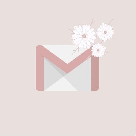 Soft Pink Aesthetic Icons For Apps, Gmail Logo Aesthetic, Pink Logos Apps, Gmail Icon Aesthetic, Pink Gmail Icon, Gmail Background, Gmail Logo, Ipad Logo, Gmail Icon